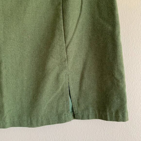 VRG GRL Olive Mini Skirt - Picture 2 of 4
